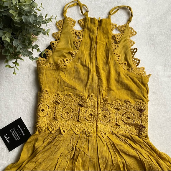 This is Love Mustard Yellow Lace Maxi Dress |Lulus - Picture 6 of 11